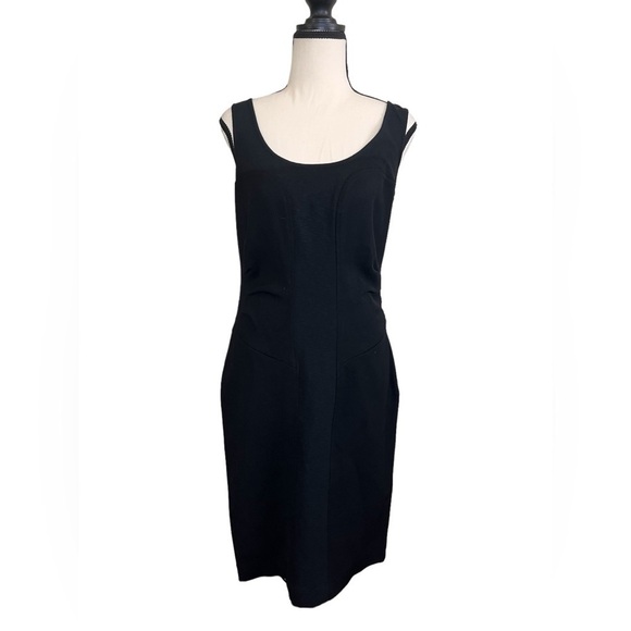 Diane Von Furstenberg Ulani Black Sheath Dress - Picture 2 of 16
